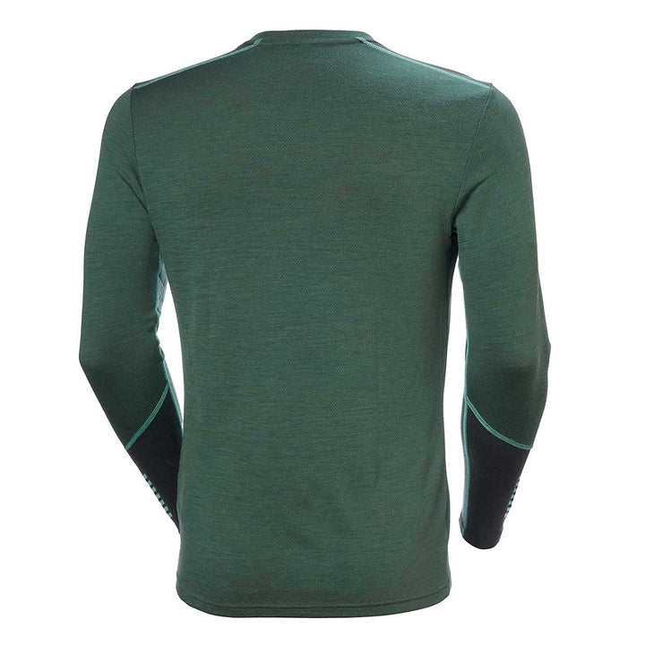 Helly Hansen Lifa Merino Midweight Crew Top Men's in Jungle Green