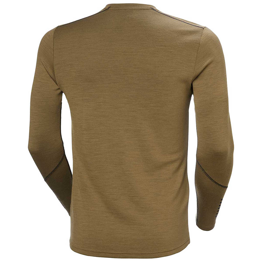 Helly Hansen Lifa Merino Midweight Crew Top Men's in Sepia