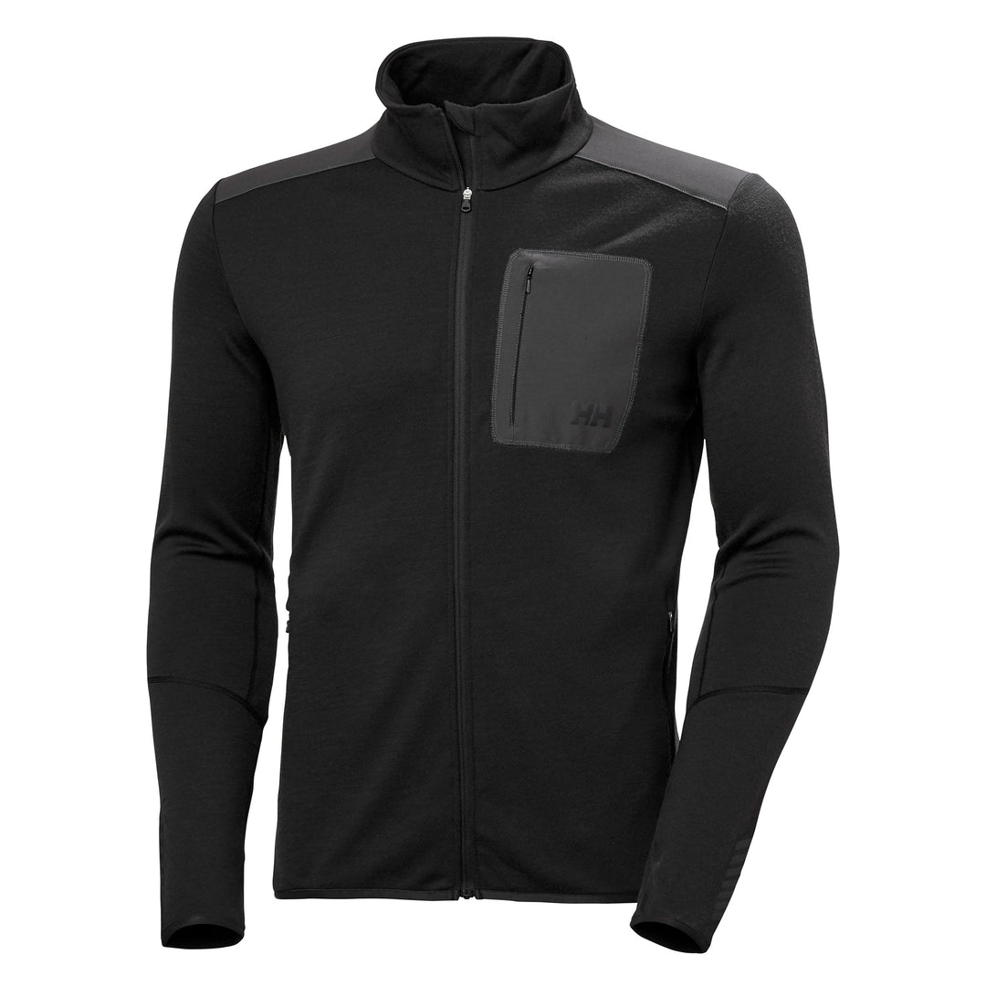 Helly Hansen Lifa Merino Midlayer Jacket Men's in Black