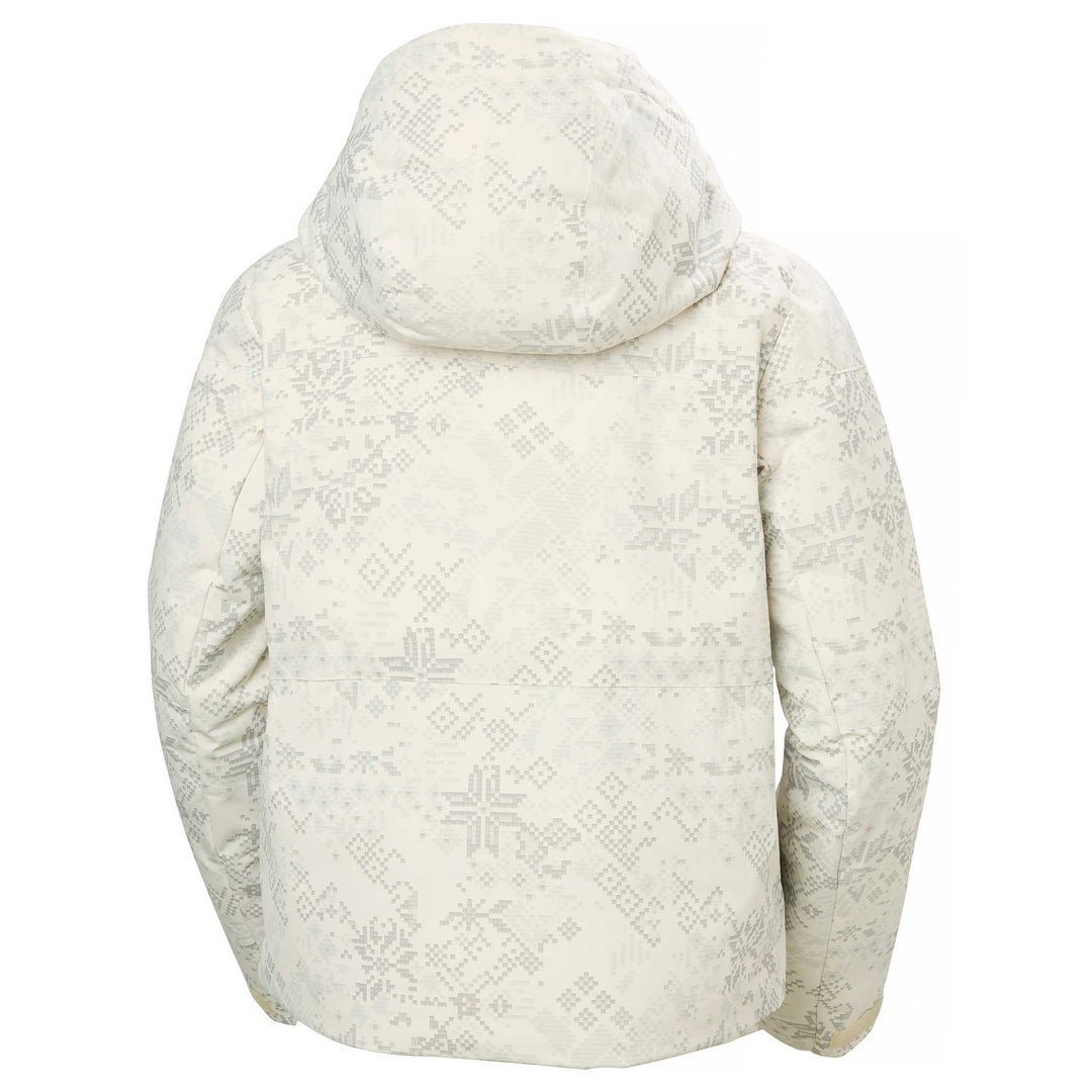 Helly Hansen Nora Short Puffy Jacket Women's in Cream New Nordic AOP