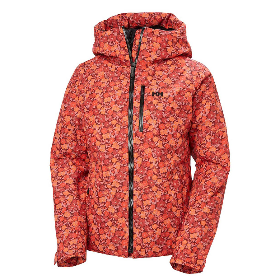 Helly Hansen Valdisere 3.0 Jacket Women's in Red Floral AOP a Small