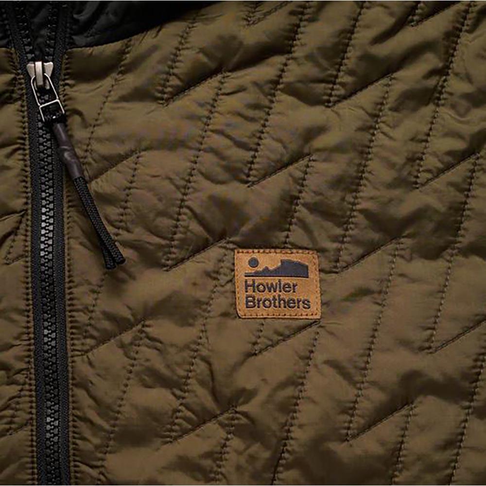 Howler Brothers Voltage Quilted Pullover Mens in Pinegrove