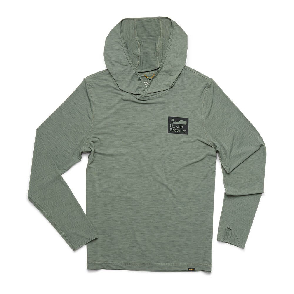 Howler Brothers HB Tech Hoodie Mens in Agave