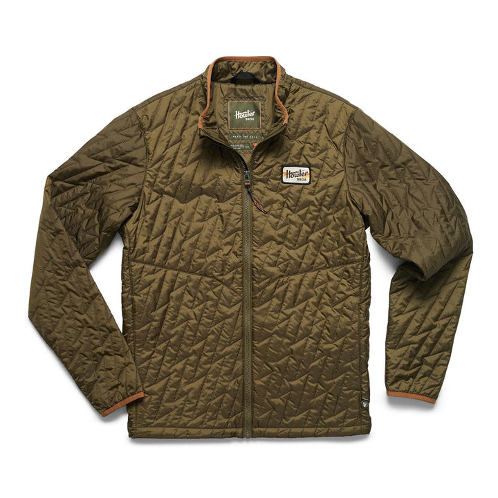Howler Bros Voltage Quilted Jacket Mens in Olive