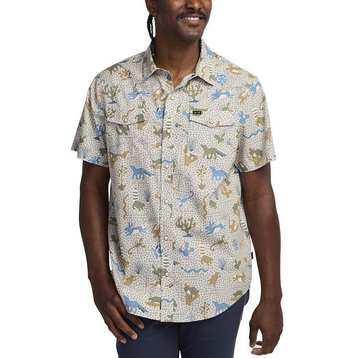 Howler Brothers H Bar B Snapshirt Mens in Ecosistema Sand