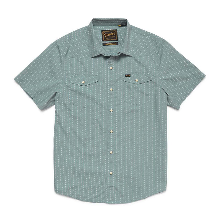Howler Brothers H Bar B Snapshirt Mens in Power Lines Smoke Blue