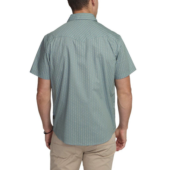Howler Brothers H Bar B Snapshirt Mens in Power Lines Smoke Blue