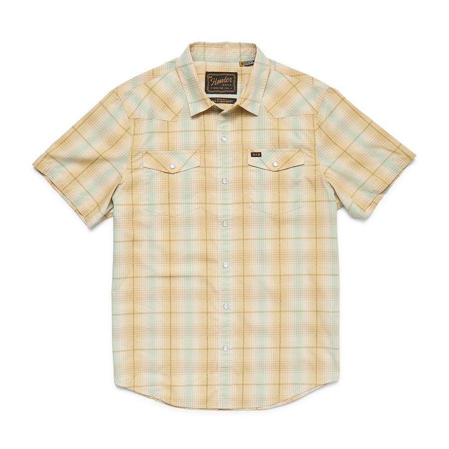 Howler Brothers H Bar B Snapshirt Mens in Prairie Plaid Gold