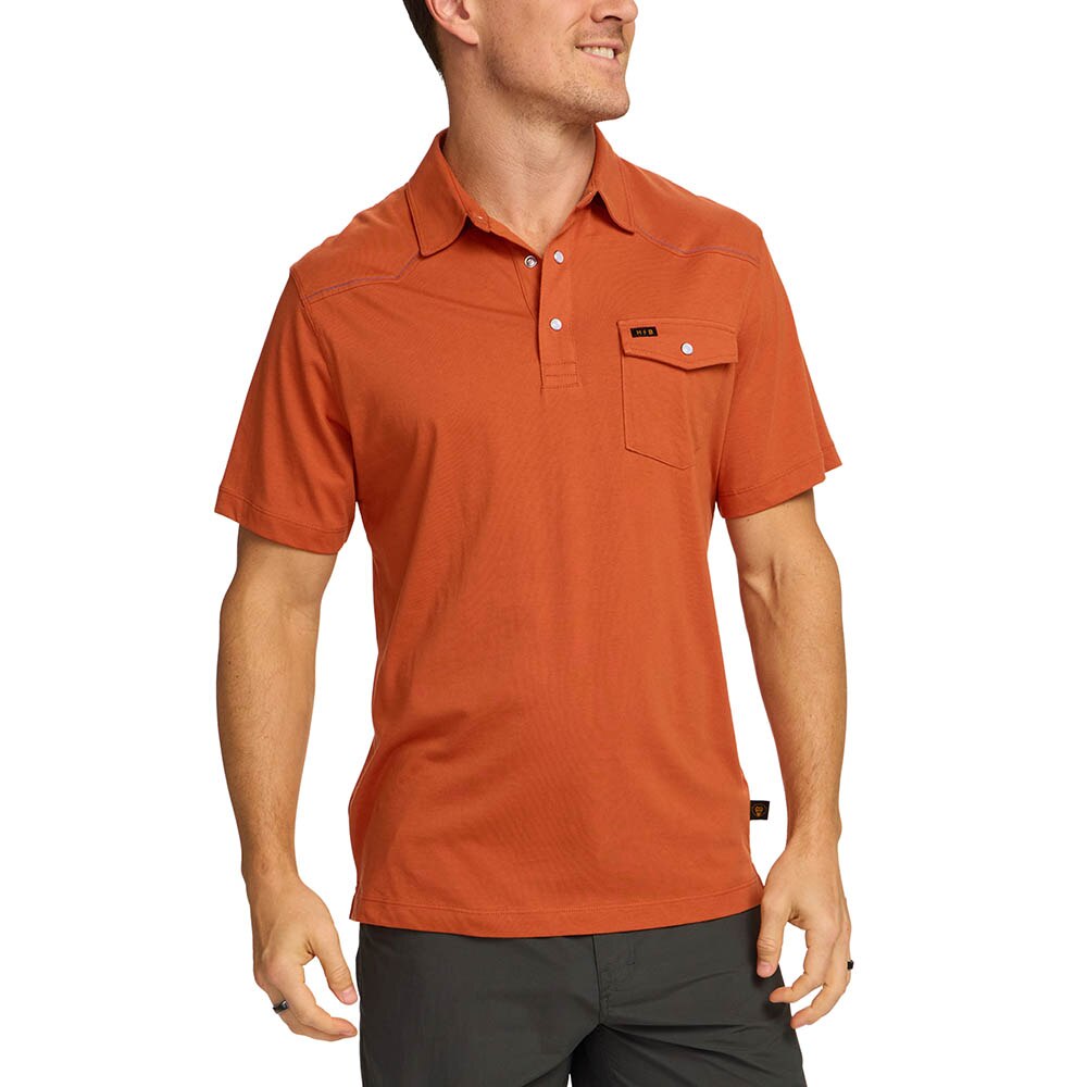 Howler Ranchero Polo Shirt Mens in Oxidized Clay