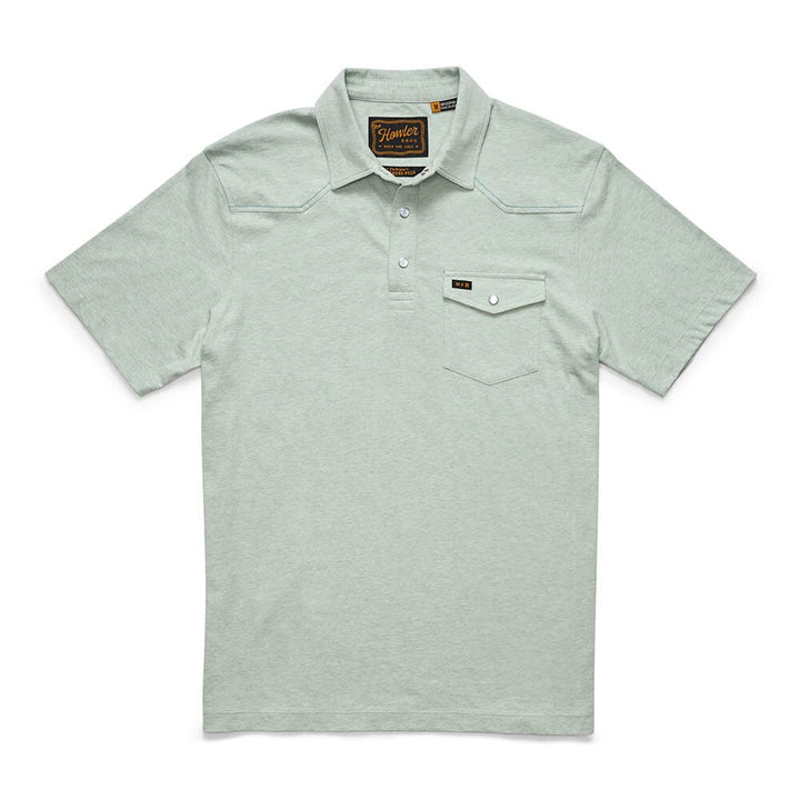 Howler Ranchero Polo Shirt Mens in Seafoam