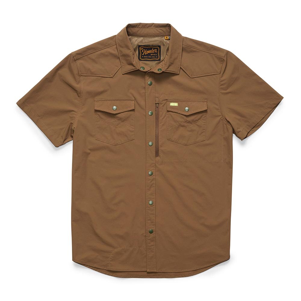 Howler Brothers Emerger Tech Shirt in Teak