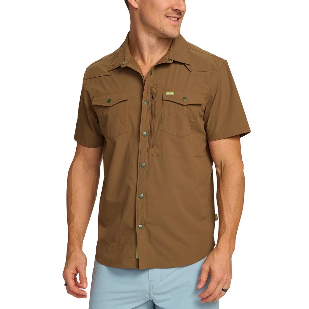 Howler Brothers Emerger Tech Shirt in Teak