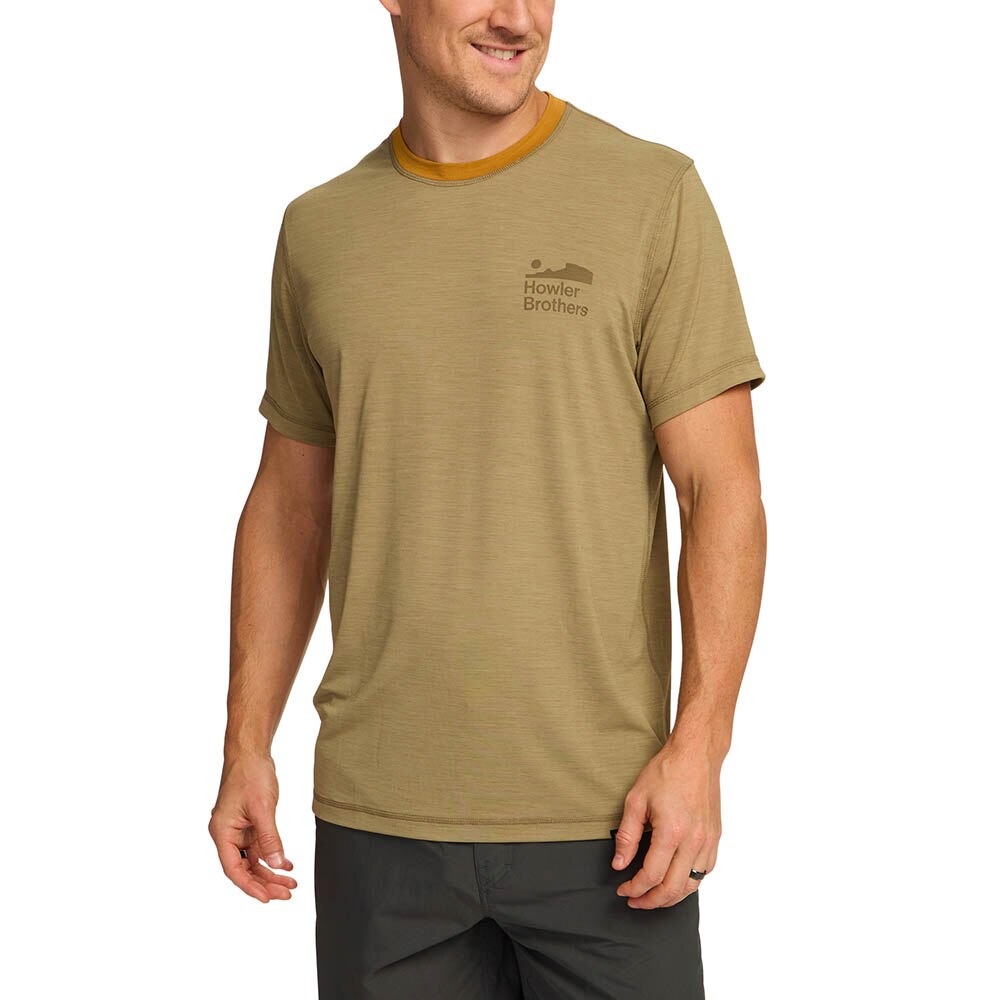 Howler Brothers HB Tech Tee Mens in Aloe
