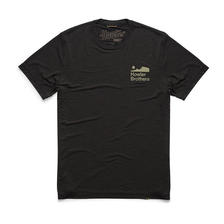 Howler Brothers HB Tech Tee Mens in Antique Black