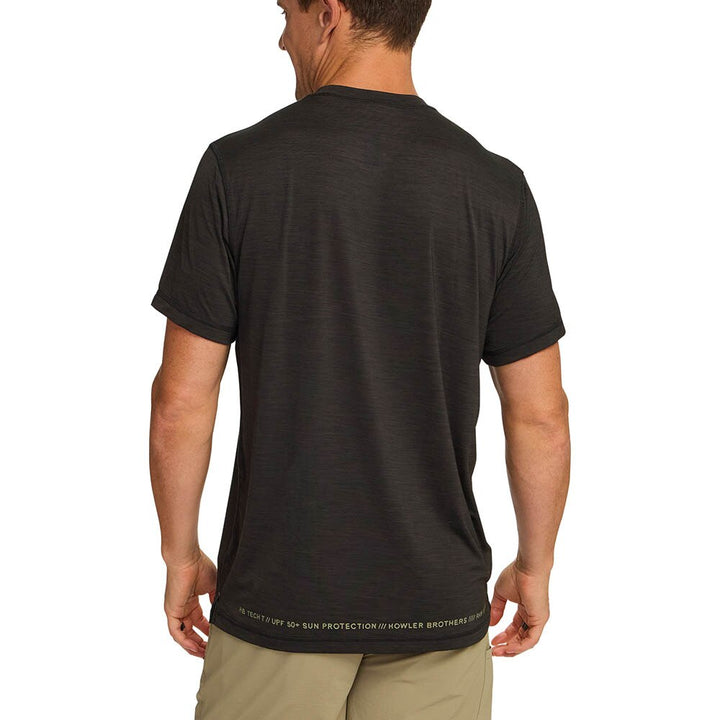 Howler Brothers HB Tech Tee Mens in Antique Black