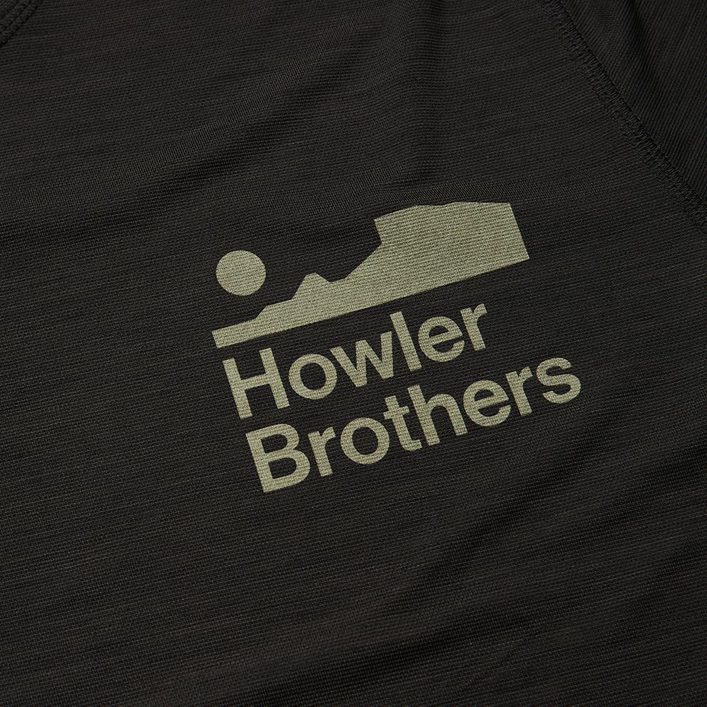 Howler Brothers HB Tech Tee Mens in Antique Black