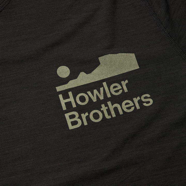 Howler Brothers HB Tech Tee Mens in Antique Black