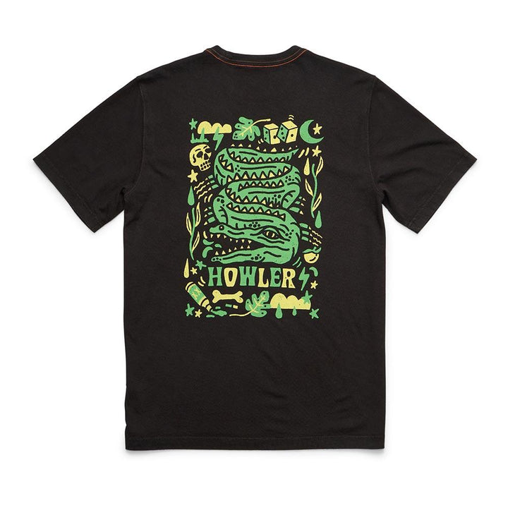 Howler Brothers Cotton Pocket TShirt Mens in Slithering Gators