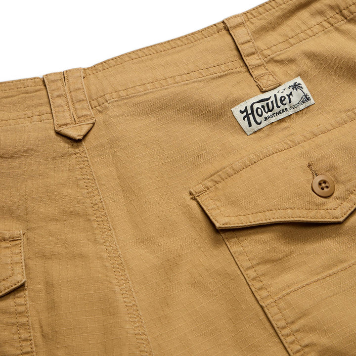 Howler Brothers Quonset Camp Short Mens in British Khaki