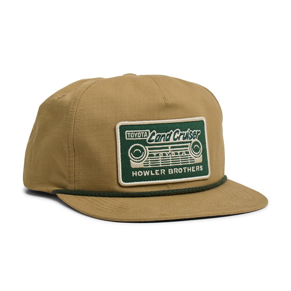 Howler Brothers x Land Cruiser Unstructured Snapback Hat in British Khaki