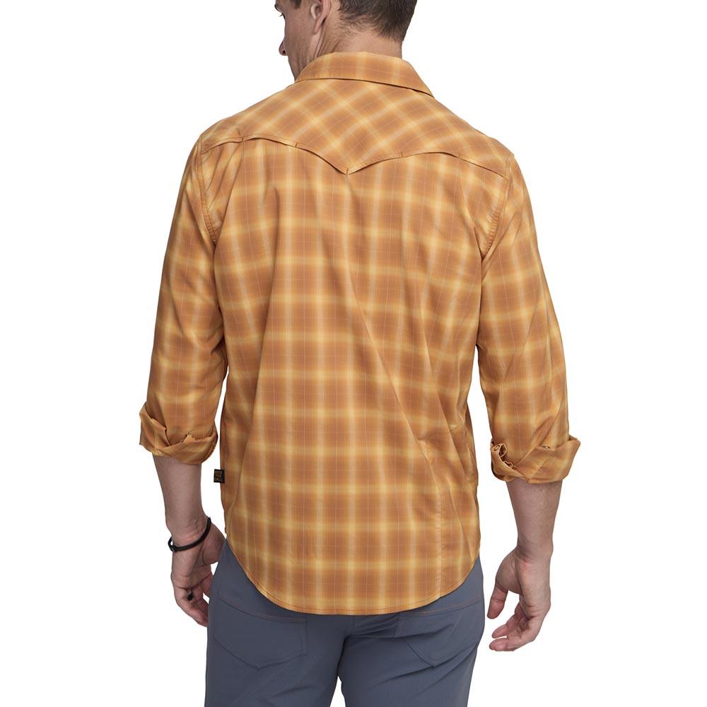 Howler Brothers H Bar B Tech LS Shirt Mens in Kent Plaid Foliage