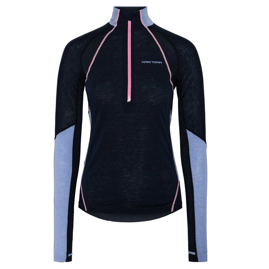 Kari Traa Alma Half Zip Top in Royal