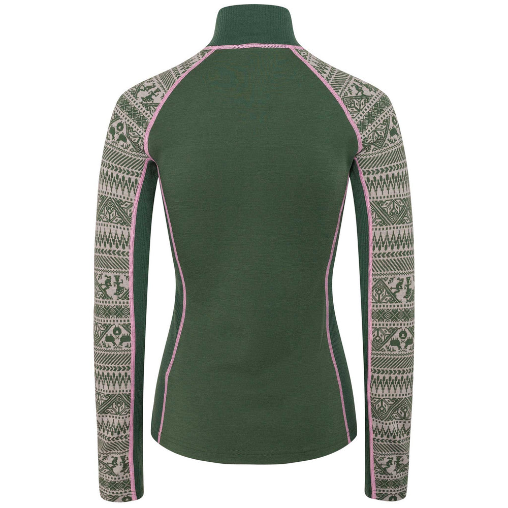 Kari Traa Tale Half Zip Top in Thyme
