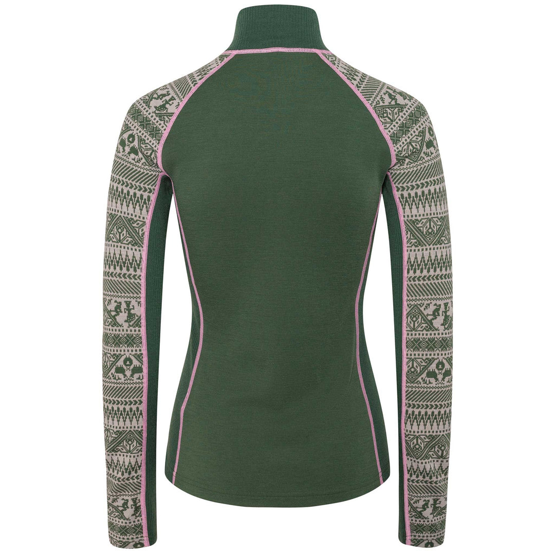 Kari Traa Tale Half Zip Top in Thyme
