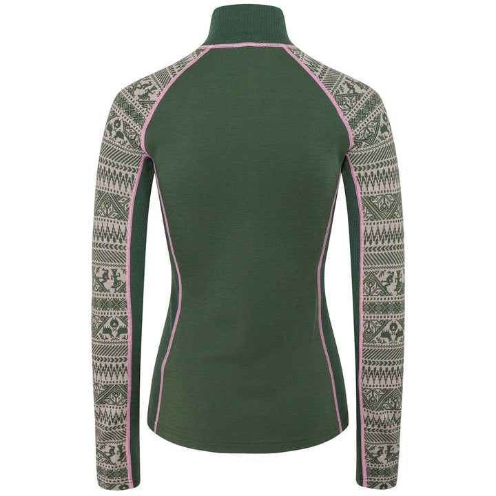 Kari Traa Tale Half Zip Top in Thyme