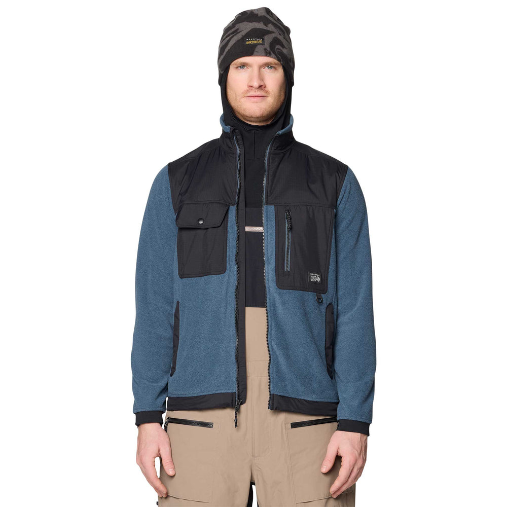 Mountain Hardwear First Tracks Full Zip Fleece Jacket - Men's in Moon Blue Heather