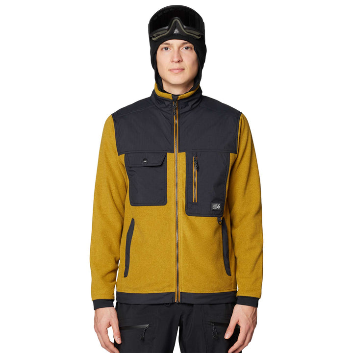 Mountain Hardwear First Tracks Full Zip Fleece Jacket - Men's in Olive Gold Heather