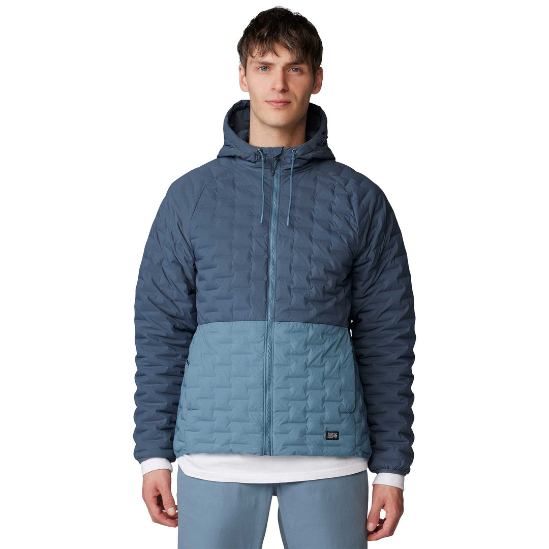Mountain Hardwear Stretchdown Light Full Zip Hoody - Men's in Moon Blue