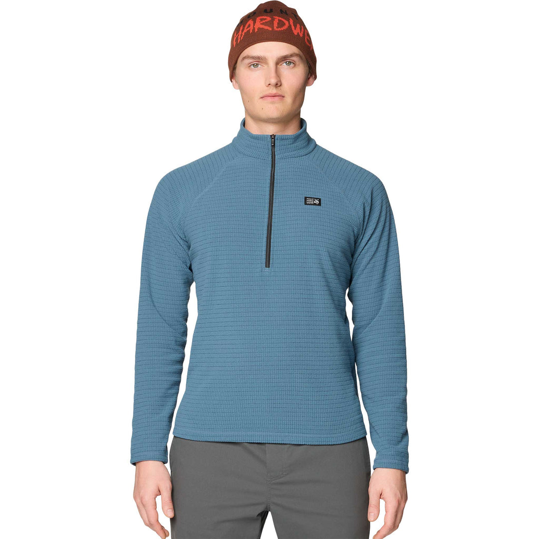 Mountain Hardwear Summit Grid Half Zip - Men's in Adriatic Blue