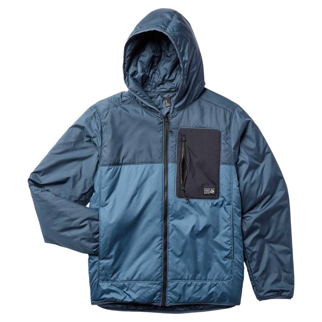 Mountain Hardwear Apres Pro Insulated Hooded Jacket - Men's in Adriatic Blue