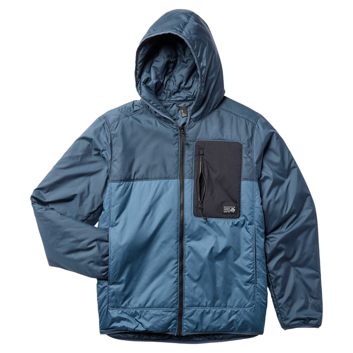 Mountain Hardwear Apres Pro Insulated Hooded Jacket - Men's in Adriatic Blue
