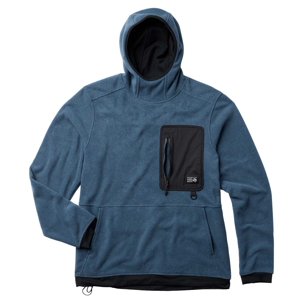 Mountain Hardwear First Tracks Fleece Pullover Hoody - Men's in Moon Blue Heather
