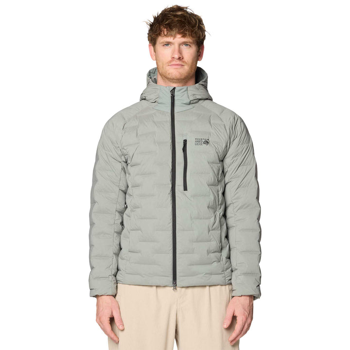 Mountain Hardwear Stretchdown Hoody - Men's in Wet Stone