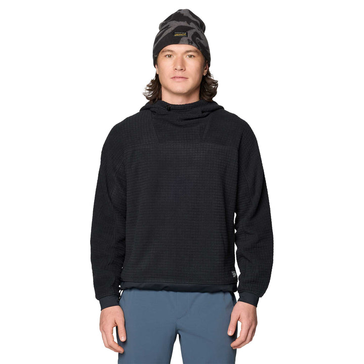Mountain Hardwear Men's Summit Grid Big Hoody in Black.