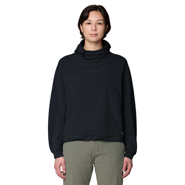 Mountain Hardwear Women's Summit Grid Big Hoody in Black.
