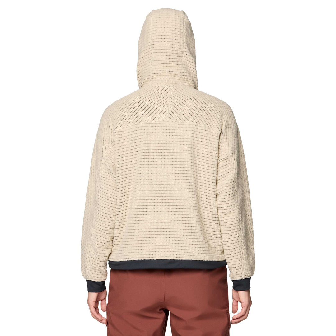 Mountain Hardwear Women's Summit Grid Big Hoody in Fossil.