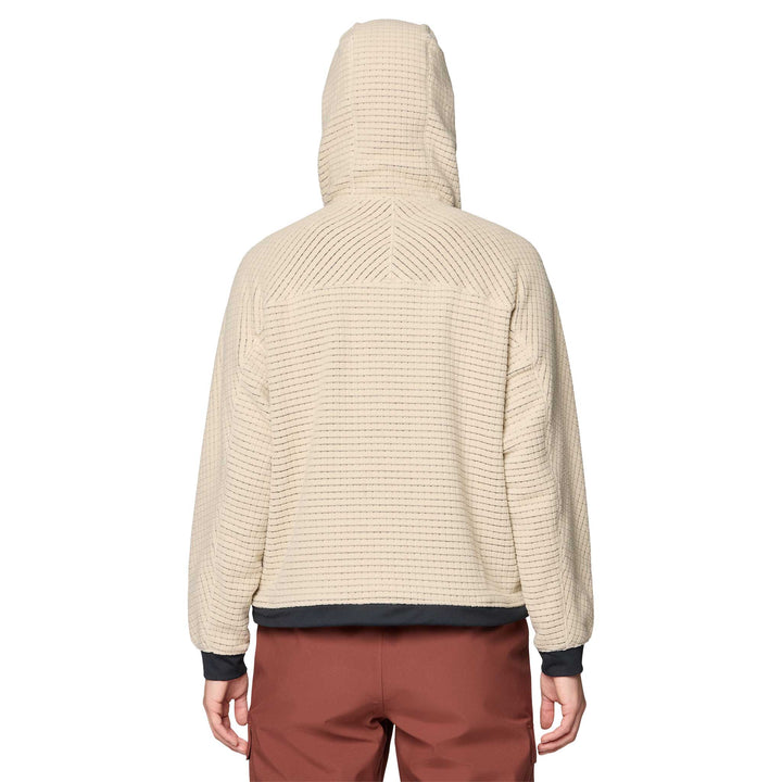 Mountain Hardwear Women's Summit Grid Big Hoody in Fossil.