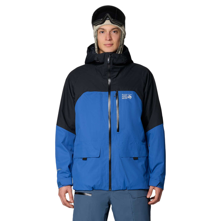 Mountain Hardwear Men's Firefall Insulated Jacket in Berry Blue Black.