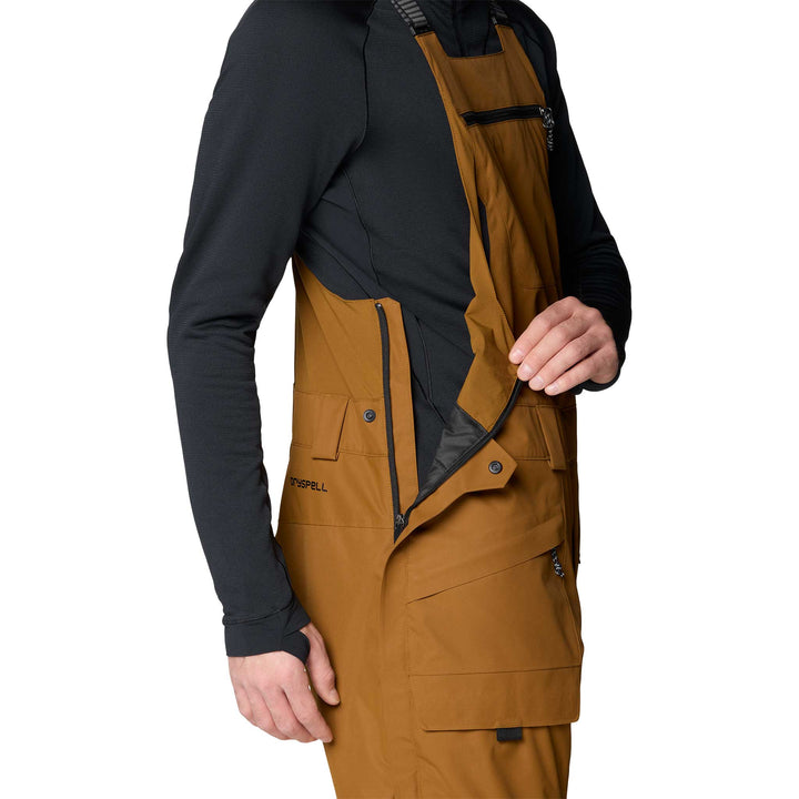 Mountain Hardwear Men's Firefall Bib in Golden Brown. 