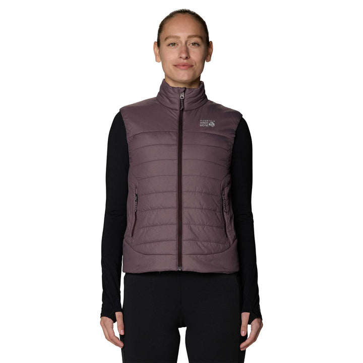 Mountain Hardwear Women's Free Element Vest in Purple Sage.