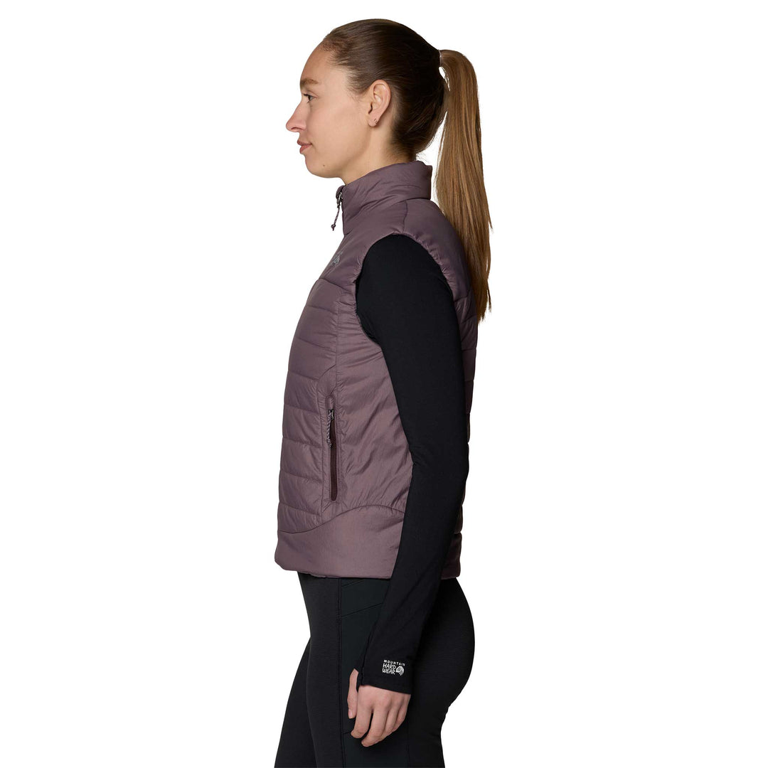 Mountain Hardwear Women's Free Element Vest in Purple Sage.