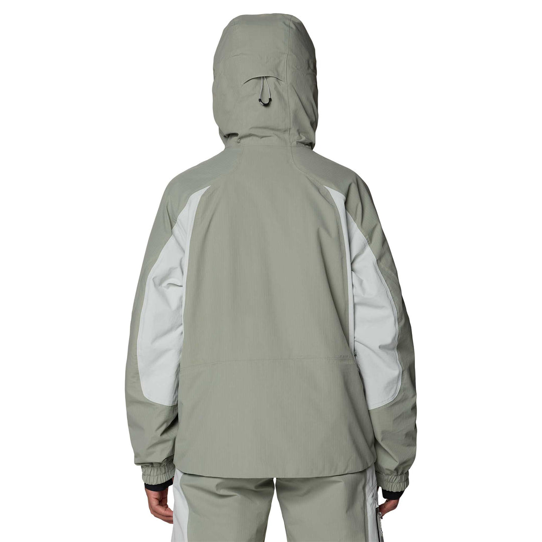 Mountain Hardwear Women's Warp Factor Insulated Jacket in Silt Grey Gamma Grey.