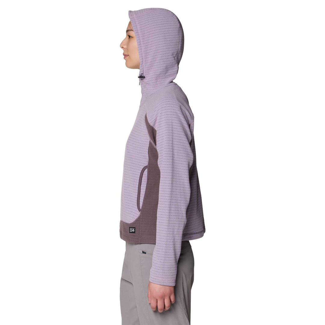 Mountain Hardwear Women's Summit Grid Half Zip Hoody in the color Atmospheric.