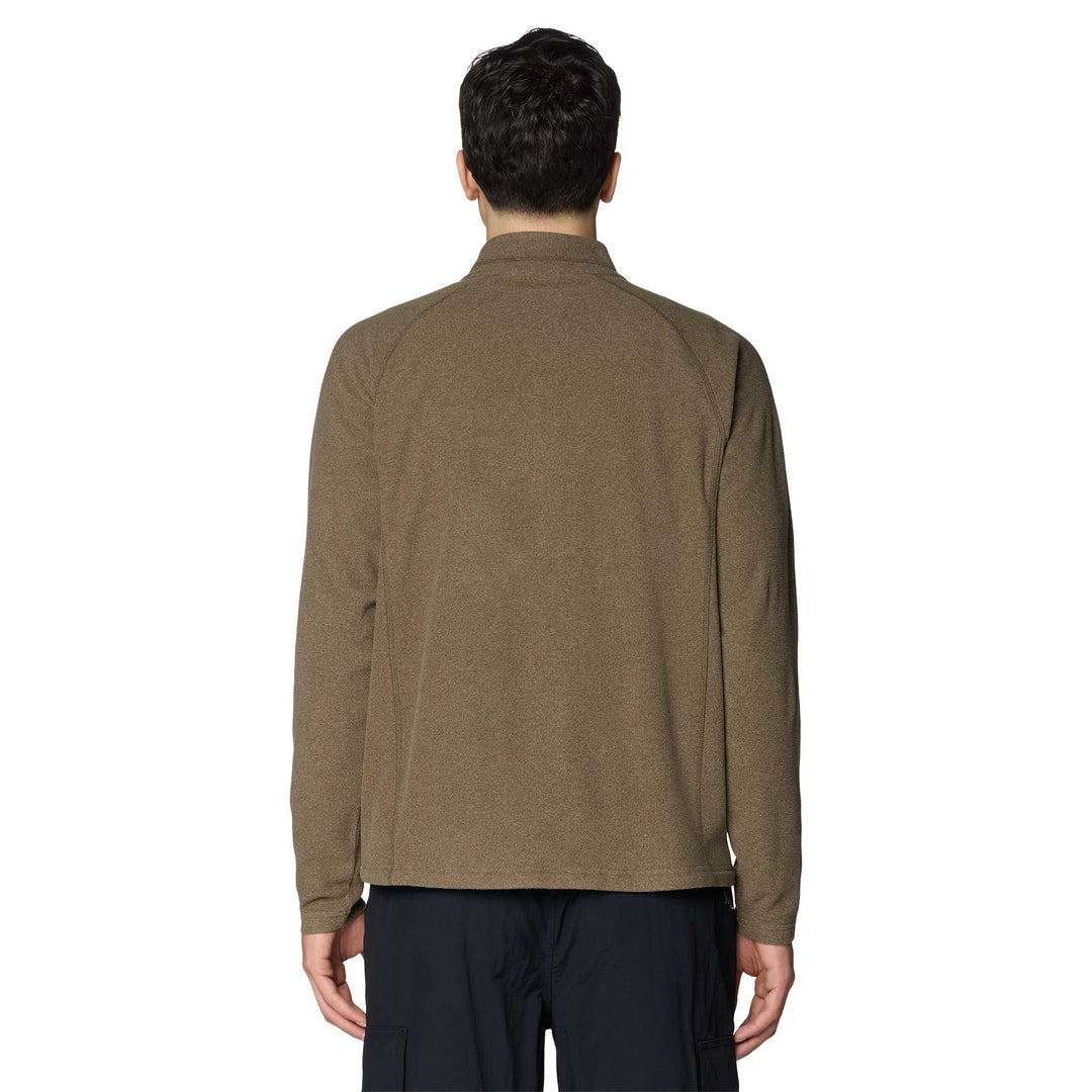 Mountain Hardwear Men's Microchill Quarter Zip in Tierra Heather. 