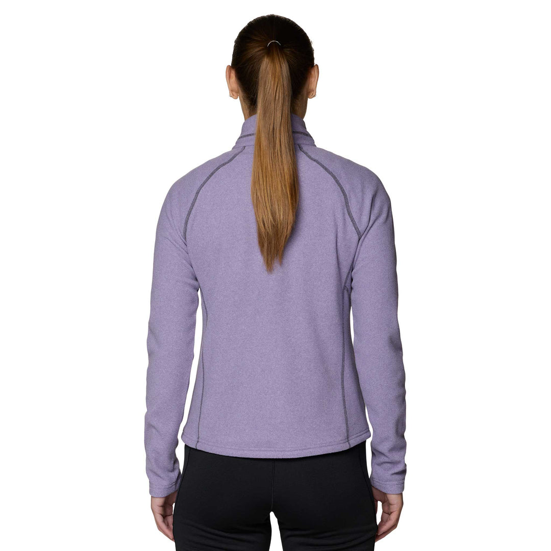 Mountain Hardwear women's Microchill Quarter Zip in Violet Stone Heather.