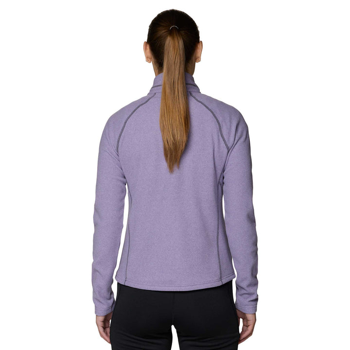 Mountain Hardwear women's Microchill Quarter Zip in Violet Stone Heather.
